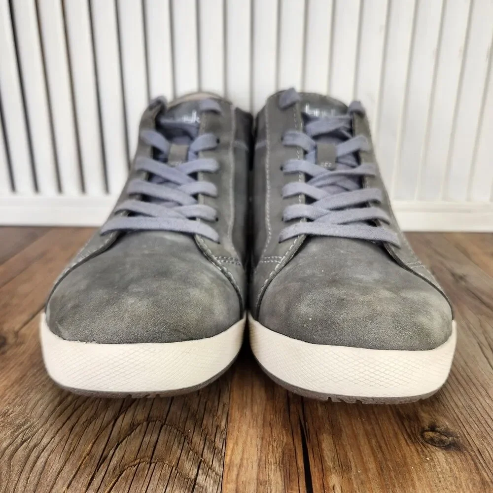 Dansko Onyx Sneakers Womens Sz 11 EU 41 Slate Gray Milled Nubuck High Top Shoes